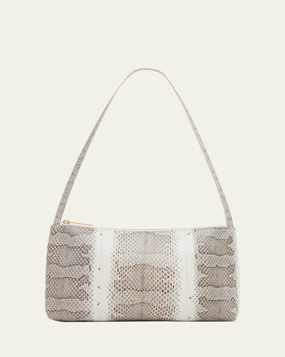 Gaia Watersnake Zip Shoulder Bag